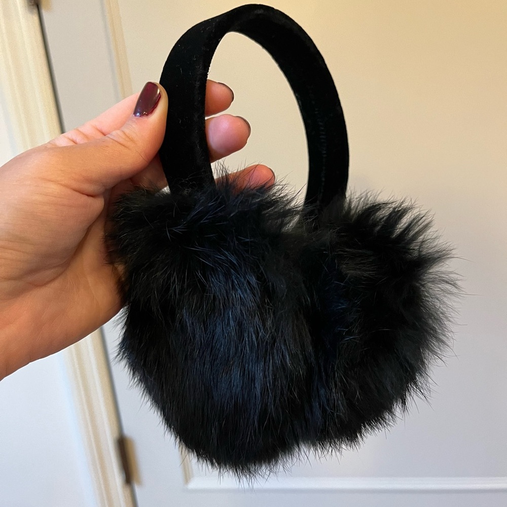 Vintage Black Earmuffs